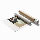 Extra large rolled print featuring a floral design in muted pastel shades, ideal for classy bathroom wall art.