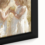 Close-up of black wall art featuring vibrant, colorful textures on a framed canvas, ideal for living room decor.