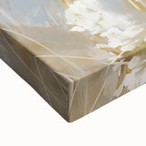 Large art depicting a black and white landscape painting on stretched canvas, suitable for bedroom wall decor.