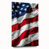 Waving Stars & Stripes - American Flag Wall Art