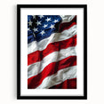 Waving Stars & Stripes - American Flag Wall Art