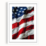 Waving Stars & Stripes - American Flag Wall Art