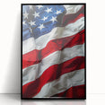 Waving Stars & Stripes - American Flag Wall Art