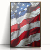Waving Stars & Stripes - American Flag Wall Art