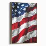 Waving Stars & Stripes - American Flag Wall Art