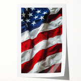 Waving Stars & Stripes - American Flag Wall Art