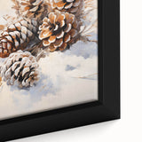 Snowy Pinecones in Winter – Rustic Christmas Wall Decorations