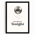 Let's Groove Tonight Disco Ball - New Year's Eve Wall Art Print