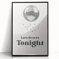 Let's Groove Tonight Disco Ball - New Year's Eve Wall Art Print