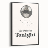Let's Groove Tonight Disco Ball - New Year's Eve Wall Art Print