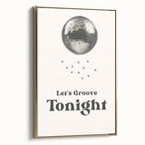 Let's Groove Tonight Disco Ball - New Year's Eve Wall Art Print
