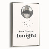 Let's Groove Tonight Disco Ball - New Year's Eve Wall Art Print