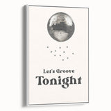 Let's Groove Tonight Disco Ball - New Year's Eve Wall Art Print