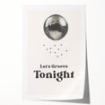 Let's Groove Tonight Disco Ball - New Year's Eve Wall Art Print