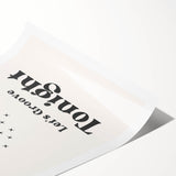 Let's Groove Tonight Disco Ball - New Year's Eve Wall Art Print