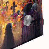 Golden Glow Procession – Día de los Muertos Art Prints