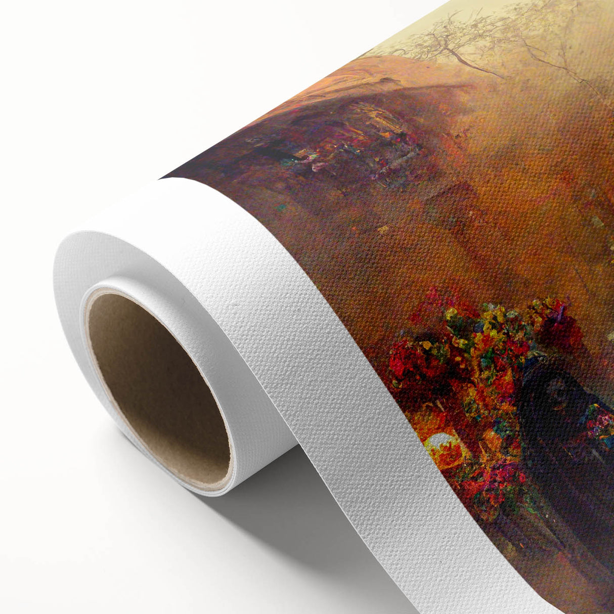Golden Glow Procession – Día de los Muertos Art Prints