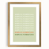 St. Patrick’s Day Wall Art - Minimalist Irish Typography Print