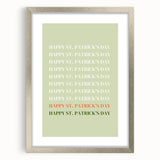 St. Patrick’s Day Wall Art - Minimalist Irish Typography Print