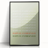 St. Patrick’s Day Wall Art - Minimalist Irish Typography Print