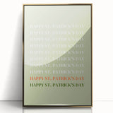 St. Patrick’s Day Wall Art - Minimalist Irish Typography Print