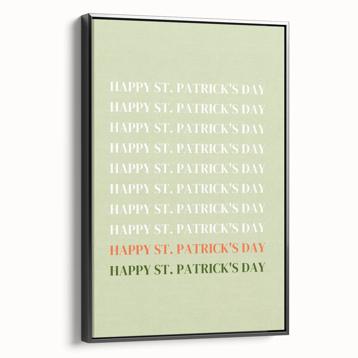 St. Patrick’s Day Wall Art - Minimalist Irish Typography Print