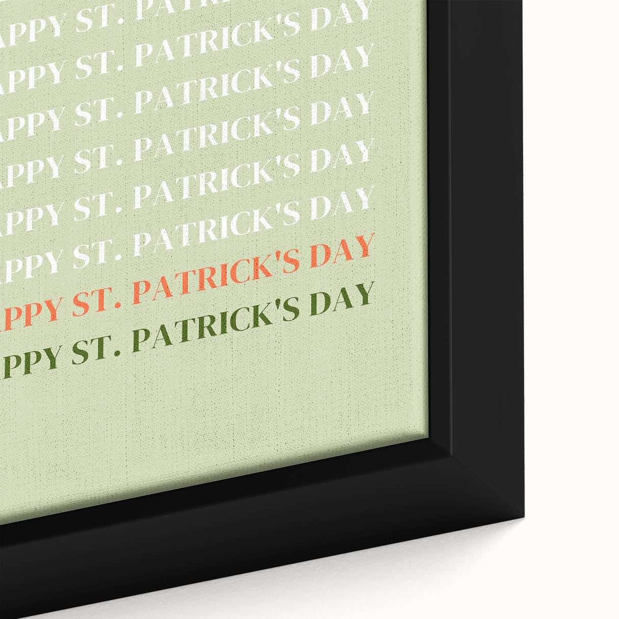 St. Patrick’s Day Wall Art - Minimalist Irish Typography Print