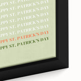 St. Patrick’s Day Wall Art - Minimalist Irish Typography Print