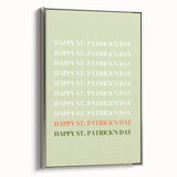 St. Patrick’s Day Wall Art - Minimalist Irish Typography Print
