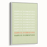 St. Patrick’s Day Wall Art - Minimalist Irish Typography Print