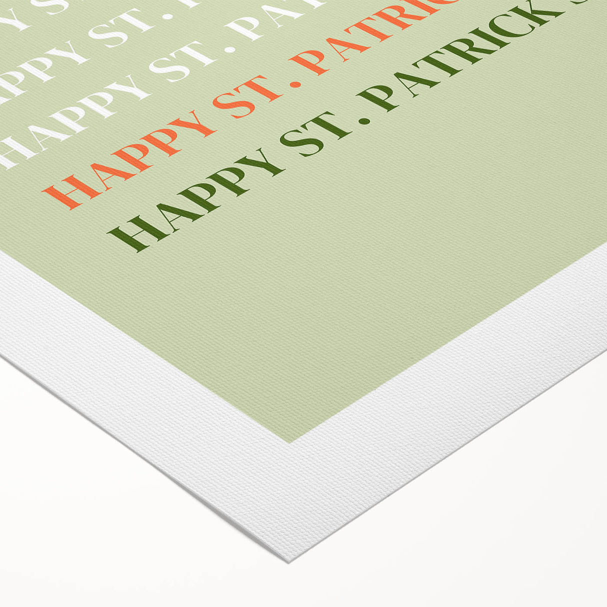 St. Patrick’s Day Wall Art - Minimalist Irish Typography Print