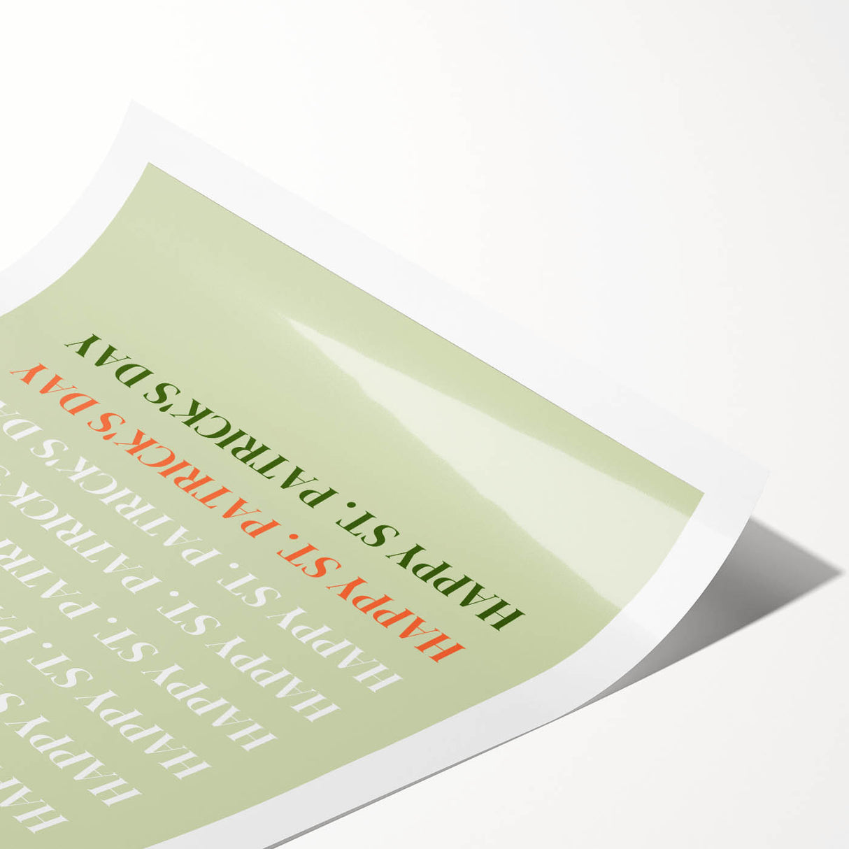 St. Patrick’s Day Wall Art - Minimalist Irish Typography Print