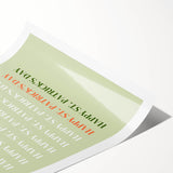 St. Patrick’s Day Wall Art - Minimalist Irish Typography Print