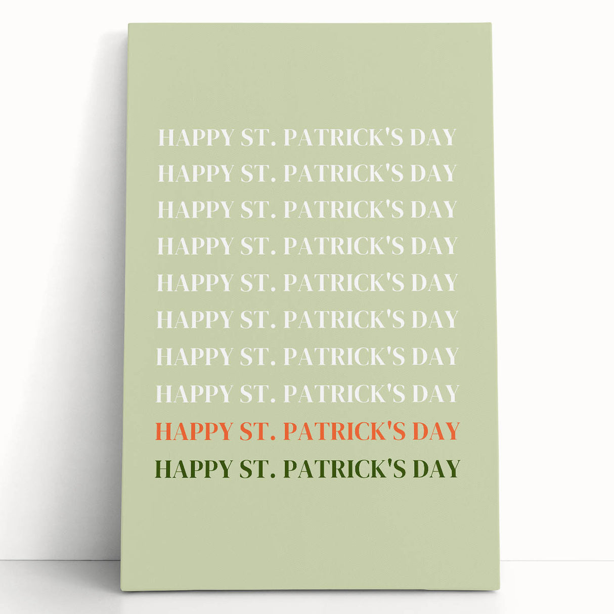 St. Patrick’s Day Wall Art - Minimalist Irish Typography Print