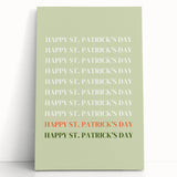 St. Patrick’s Day Wall Art - Minimalist Irish Typography Print
