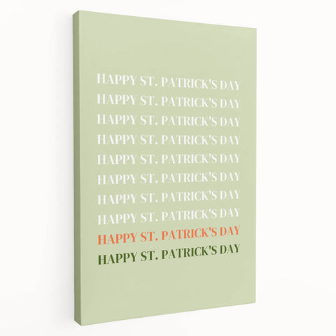 St. Patrick’s Day Wall Art - Minimalist Irish Typography Print