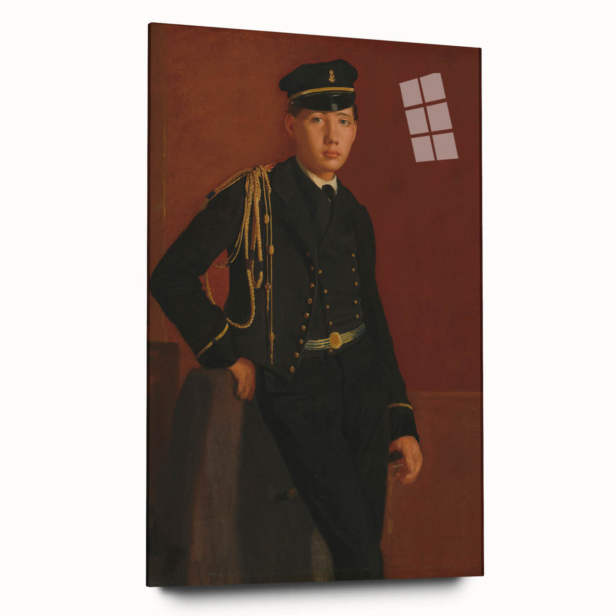 Achille De Gas in the Uniform of a Cadet - Portrait by Edgar Degas