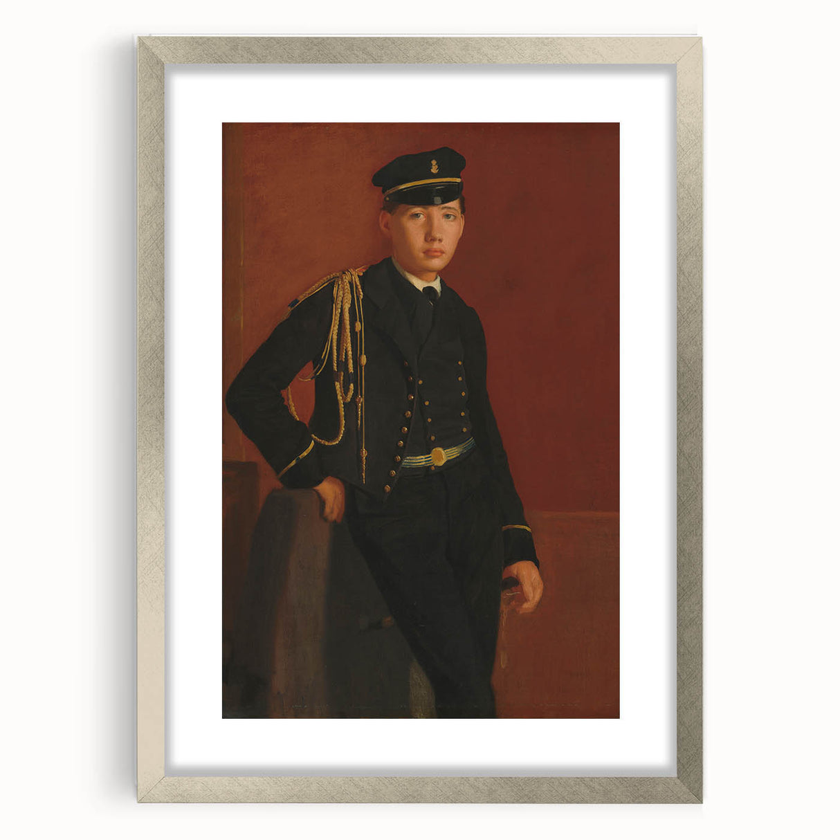 Achille De Gas in the Uniform of a Cadet - Portrait by Edgar Degas