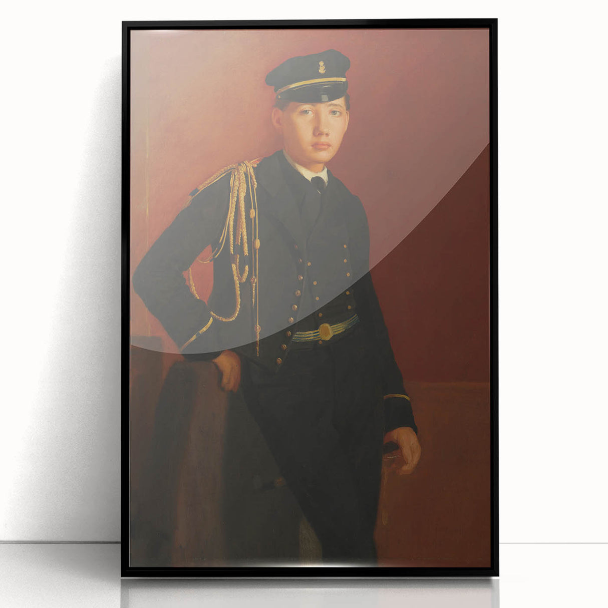 Achille De Gas in the Uniform of a Cadet - Portrait by Edgar Degas