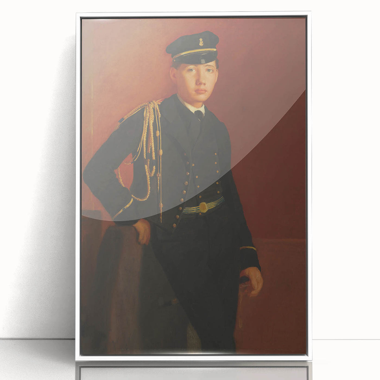 Achille De Gas in the Uniform of a Cadet - Portrait by Edgar Degas