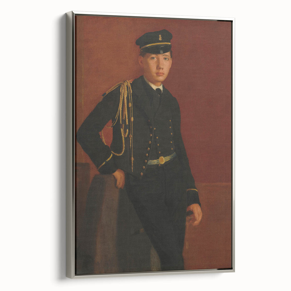 Achille De Gas in the Uniform of a Cadet - Portrait by Edgar Degas