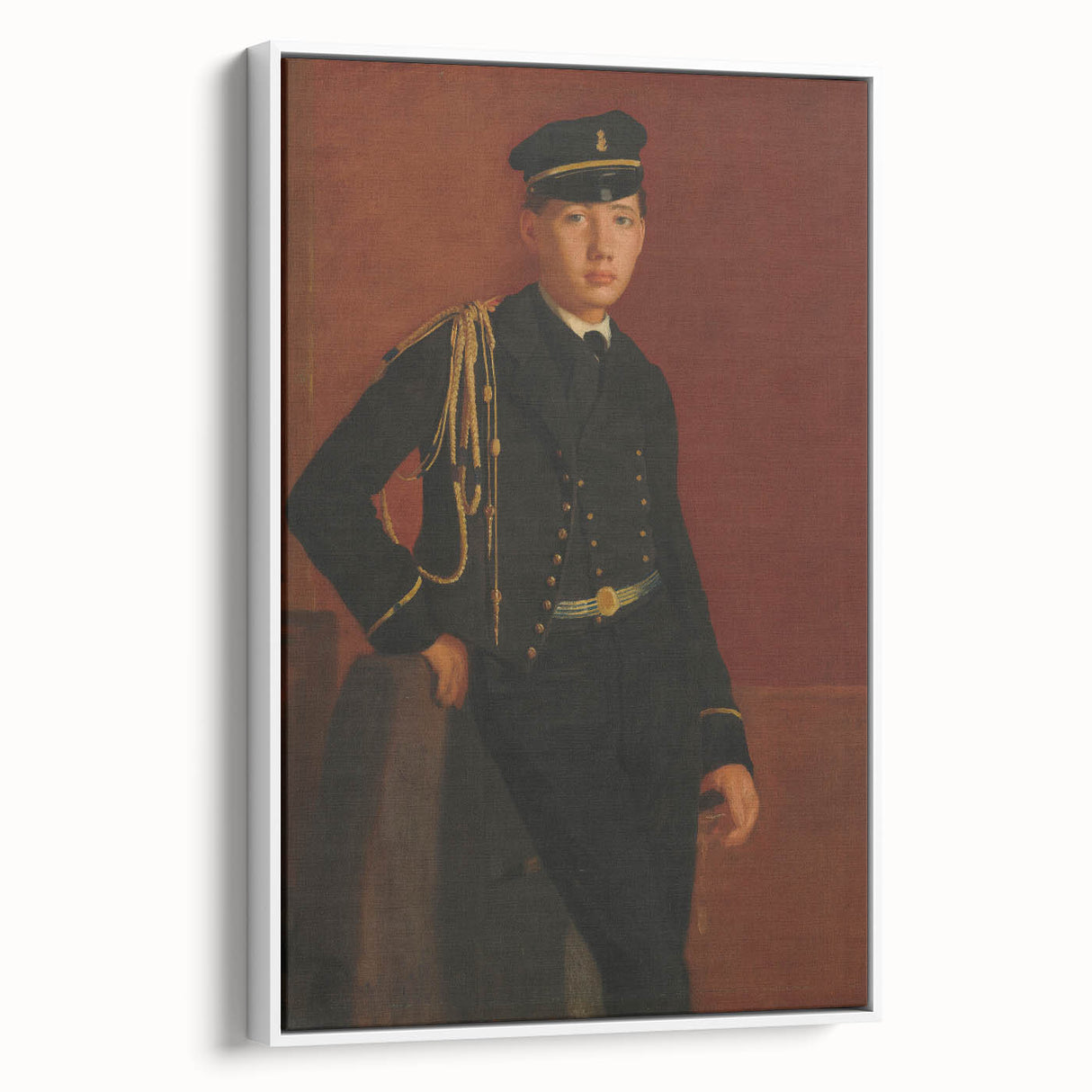 Achille De Gas in the Uniform of a Cadet - Portrait by Edgar Degas