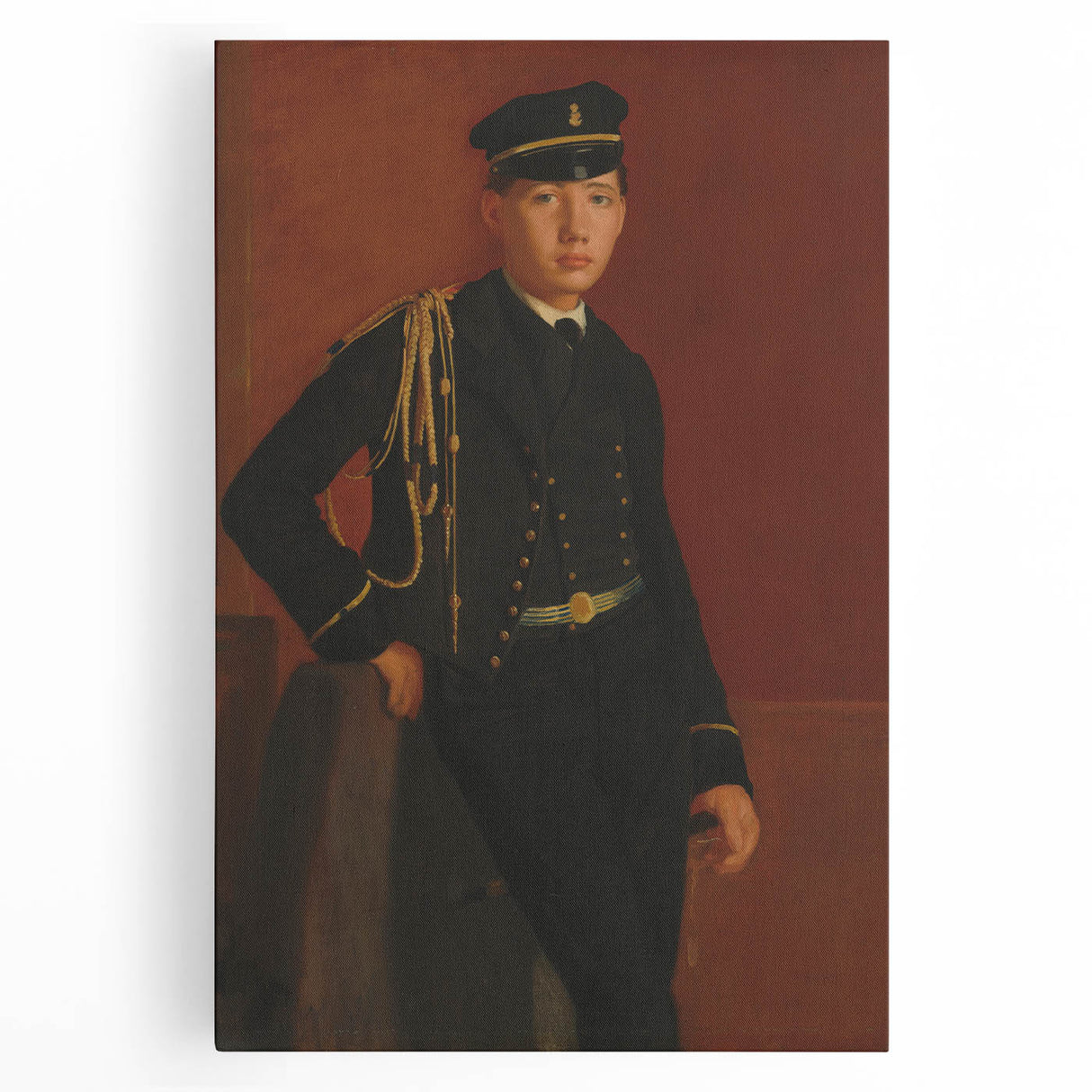 Achille De Gas in the Uniform of a Cadet - Portrait by Edgar Degas