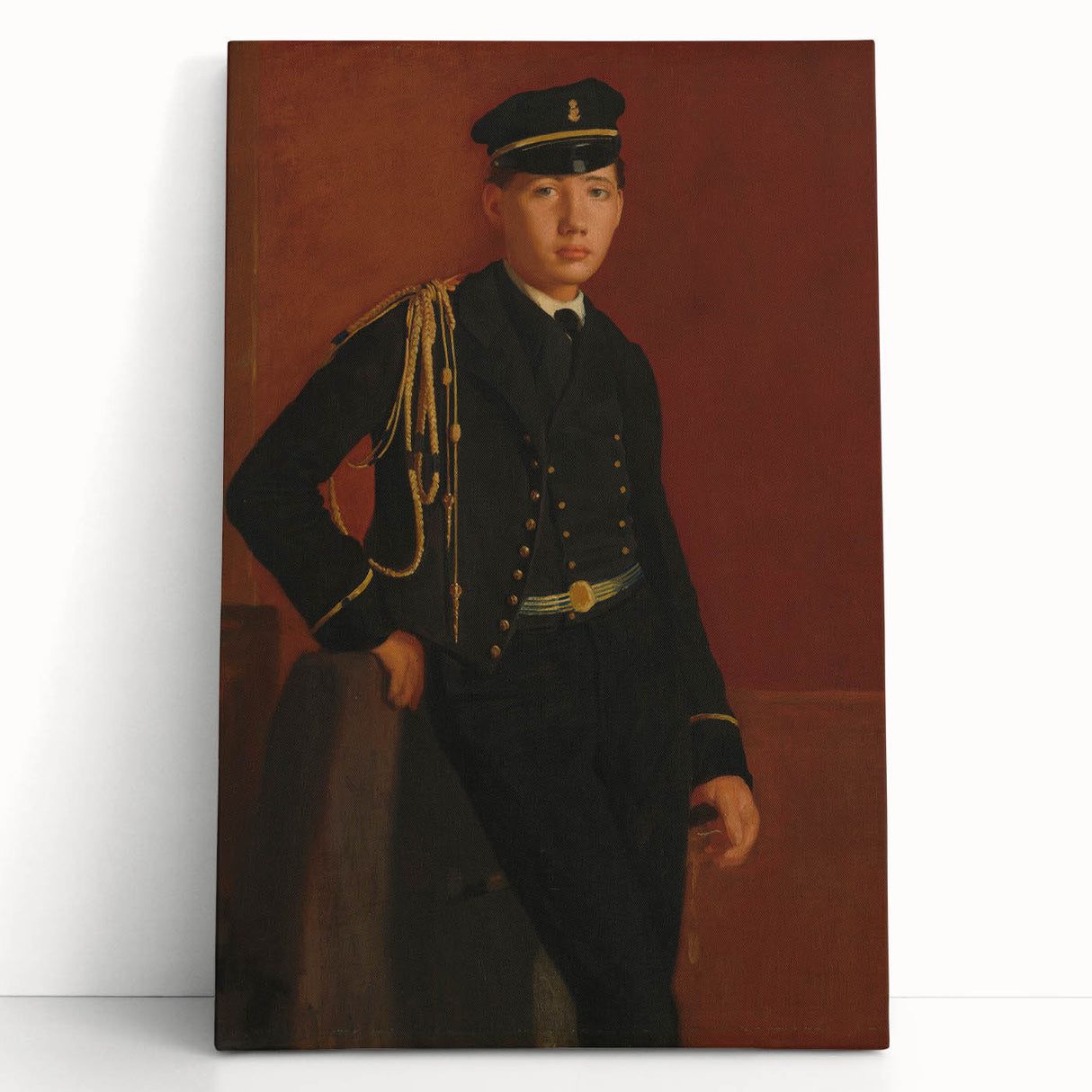 Achille De Gas in the Uniform of a Cadet - Portrait by Edgar Degas