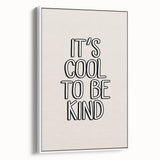 It's Cool to Be Kind - Boys Wall Art Kids Room Decor
