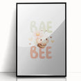 Cute Baby Bee Girls Room Wall Art – Nursery Animal Print