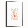 Cute Baby Bee Girls Room Wall Art – Nursery Animal Print