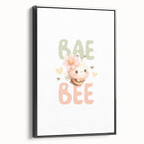 Cute Baby Bee Girls Room Wall Art – Nursery Animal Print