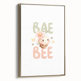 Cute Baby Bee Girls Room Wall Art – Nursery Animal Print