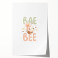 Cute Baby Bee Girls Room Wall Art – Nursery Animal Print